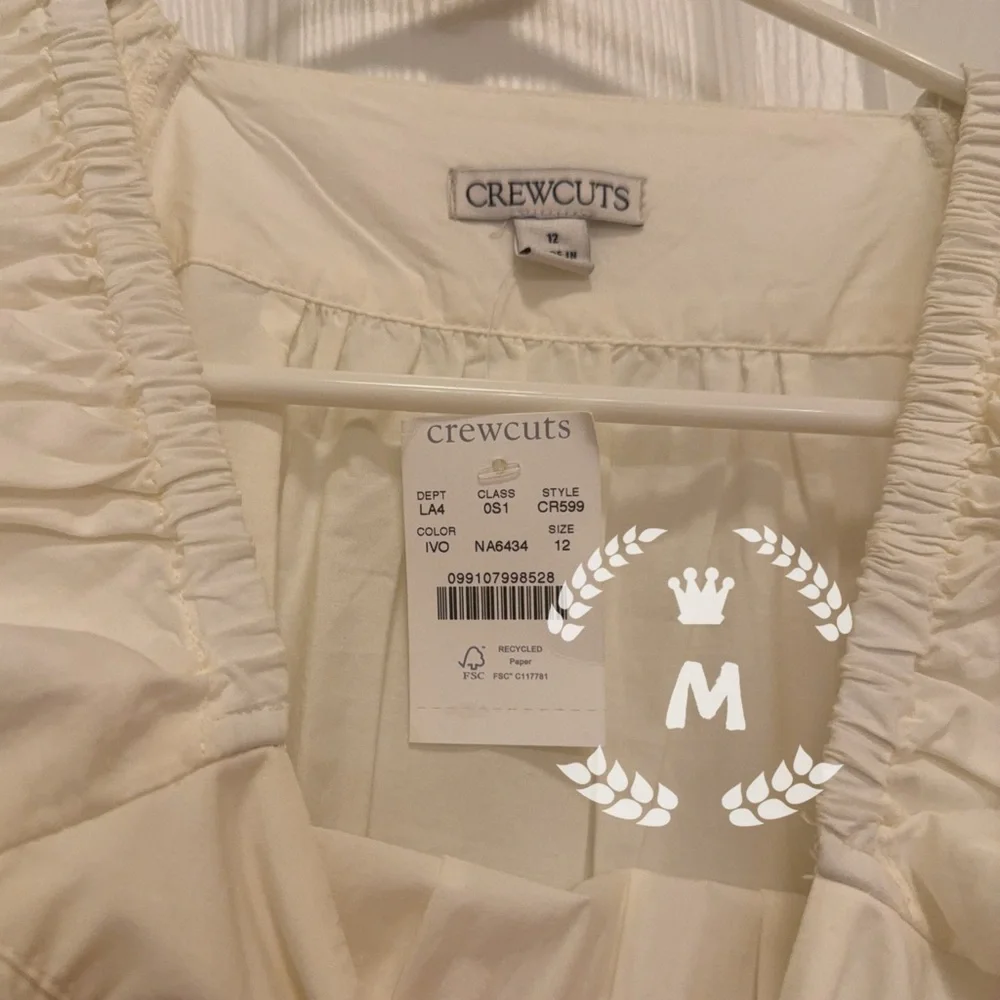 J.Crew Crewcuts Girls' celebration dress Size：12 Color：Ivory - Picture 8 of 8